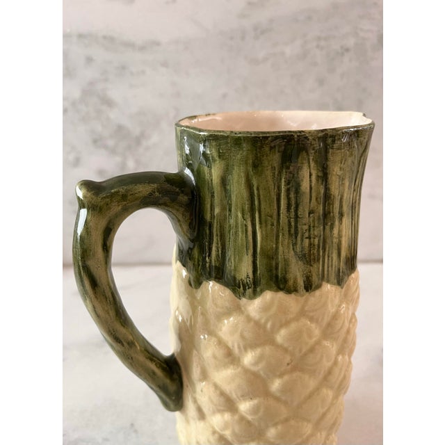 Late 20th Century Vintage Pineapple Ceramic Pitcher For Sale - Image 5 of 8