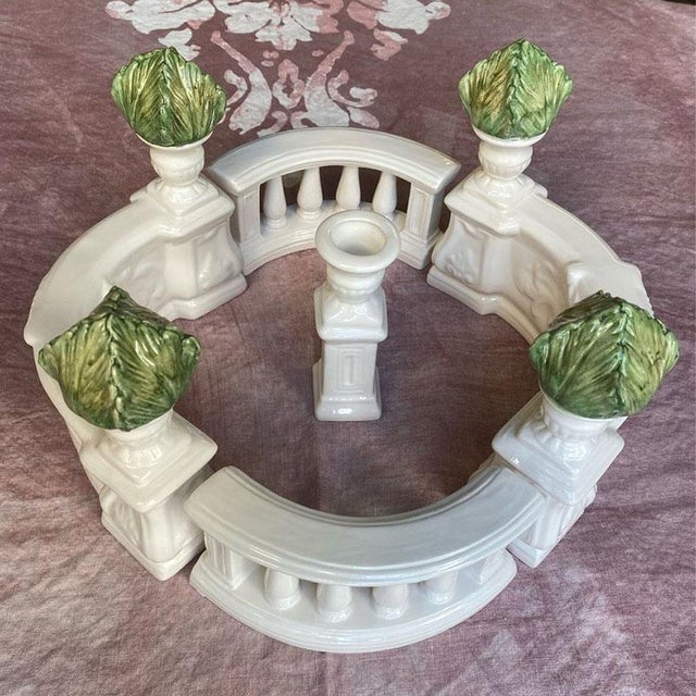 Italian Ceramic Centerpiece by Ceramiche Barettoni Nove For Sale - Image 3 of 5