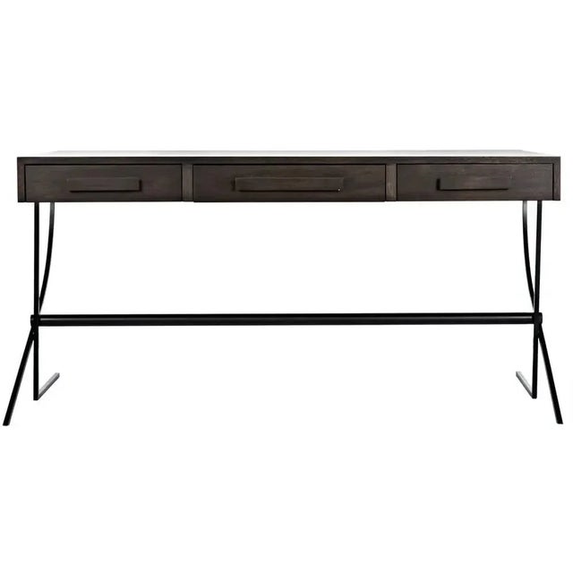 This classic writing desk is distinguished by its masterful craftsmanship. Its classic lines are enhanced with a dark...