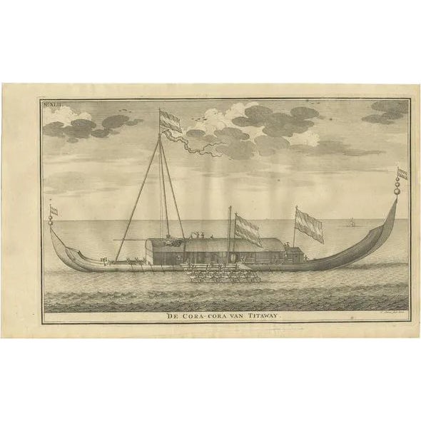 F. Valentijn, The Coracora Fleet, 1726, Print For Sale