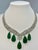 Emerald Gia Certified 145ct No Enhacement Emerald & 45 Ct Diamond Necklace Suite For Sale - Image 8 of 8