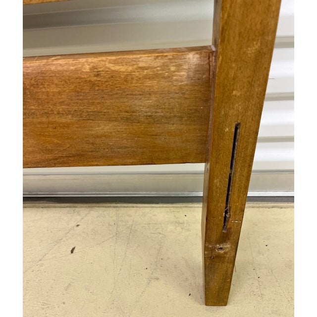 Textile Vintage Carved and Upholstered Headboard for Twin Bed For Sale - Image 7 of 8