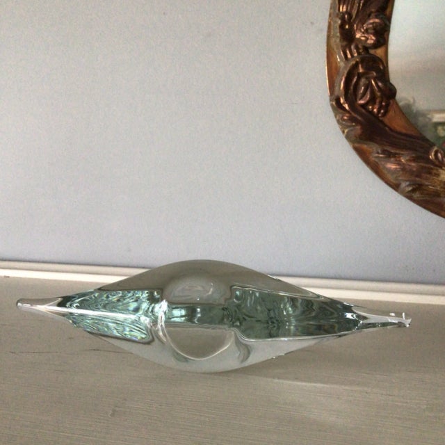 Pair of Pilgrim Glass Hand Blown Sailboats in Two Sizes- Pair For Sale - Image 10 of 13