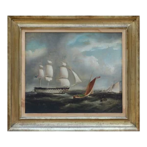 Oncoming Storm, Unknown Artist Oil on Canvas