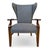 1990s Wingback Biedermeier-Style Lounge Chair For Sale - Image 4 of 12