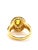 Bochic "Orient" Vintage Fancy Yellow Sapphire Ring Set In 18K Gold & Silver For Sale - Image 18 of 18