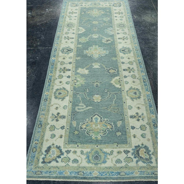 Early 21st Century Turkish Oushak Rug 2'10" x 7'7" #19123 For Sale - Image 5 of 8