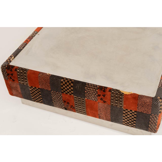 Modular Velvet Sofa Set with Coffee Table by Giovanni Offredi for Saporiti, 1970s, Set of 4 For Sale - Image 6 of 15