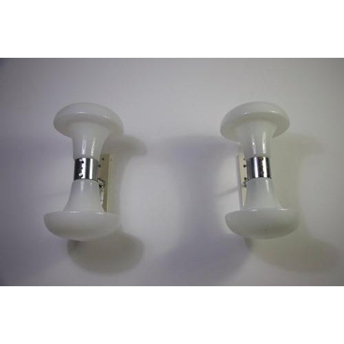 Gold Murano Glass Wall Lamps attributed to Carlon Nason, 1970s, Italy For Sale - Image 8 of 14