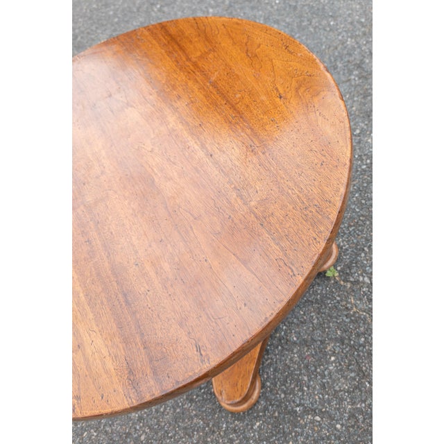 Early 20th Century Italian Walnut Round Occasional Table in Renaissance Revival Style For Sale - Image 10 of 18