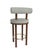 Collector Modern Moca Bar Chair in Safire 6 Fabric and Smoked Oak by Studio Rig For Sale - Image 4 of 7