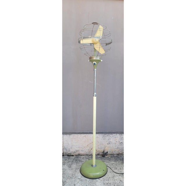 Industrial Zodiaco Column Fan from San Giorgio, Italy, 1950s For Sale - Image 3 of 16