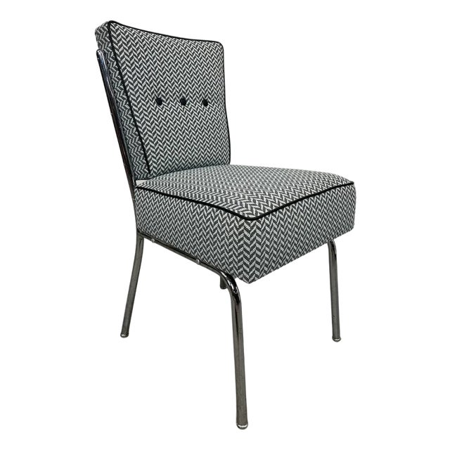 Mid-Century Modern Tubular Steel Chair by Jozsef Peresztegi, 1970s For Sale