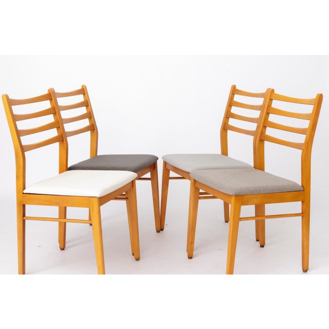 Mid-Century Modern German Beech Dining Chairs, 1970s, Set of 4 For Sale - Image 6 of 11