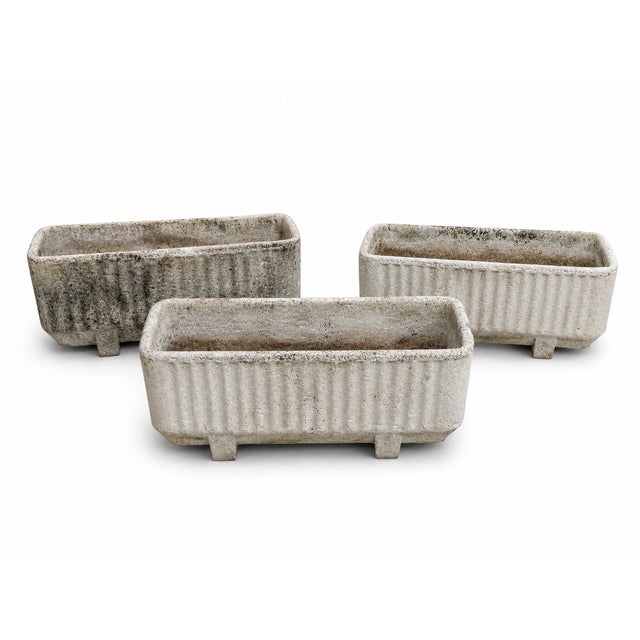 Stone Large Rectangular Stone Planters, 1960s, Set of 3 For Sale - Image 7 of 7