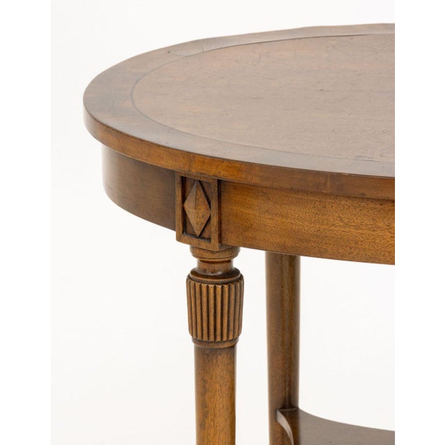 American Oval Walnut Occasional Table For Sale - Image 4 of 9