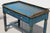Spanish Revival Late 20th Century Spanish Revival Console Table | Hand-Painted Distressed Blue Accent Table | Barley Twist Legs | Two Drawer Sofa Table For Sale - Image 3 of 16
