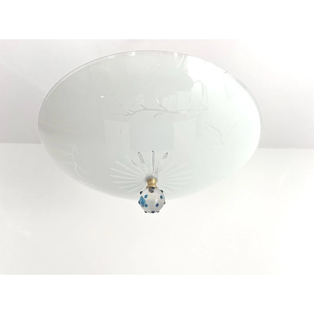Mid-Century Modern Modern Sunburst & Branches Flush Light For Sale - Image 3 of 18