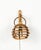 Mid-Century Rattan & Bamboo Sconce Lantern in the style of Louis Sognot, Italy, 1960s For Sale - Image 4 of 12