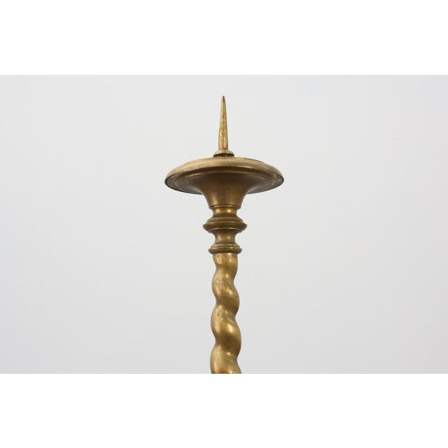 Large 19th Century Copper Church Candleholder, France For Sale - Image 4 of 11