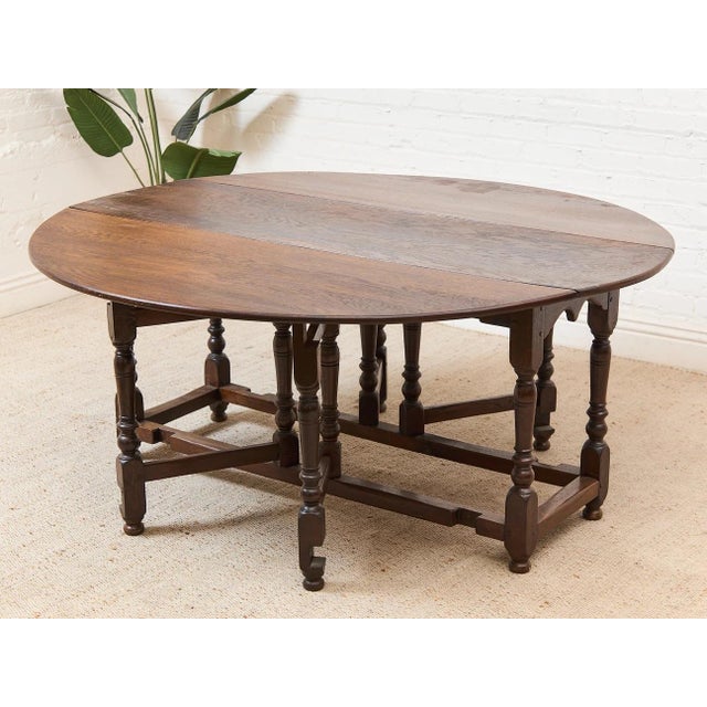 Antique Drop Leaf Dining Table For Sale - Image 11 of 11