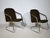 Mid-Century Cantilever Armchair and Coffee Table in Chrome and Smoked Glass, 1970s, Set of 3 For Sale - Image 4 of 12