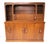 2 Pc. Bar Cabinet Walnut Toned Mid Century Deco Regency For Sale - Image 18 of 18