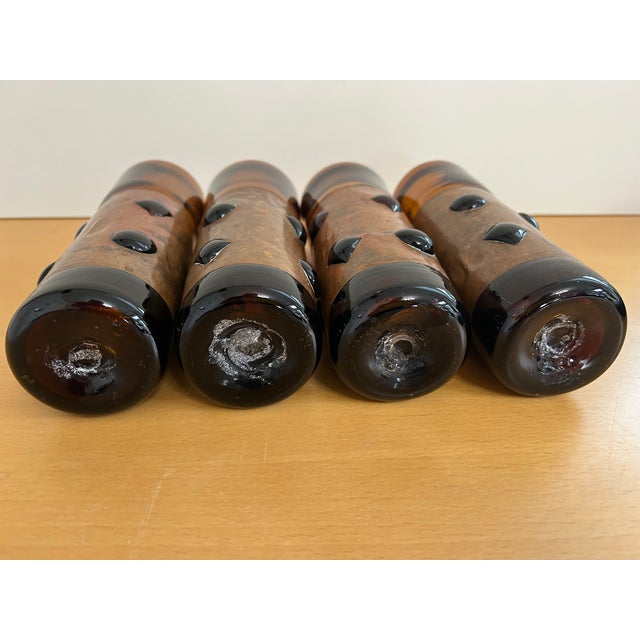 Metal Mid Century Felipe Derflingher Brutalist Tumblers - Set of 4 For Sale - Image 7 of 7