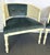Hollywood Regency 1960's Faux Bamboo and Cane Barrel Lounge Chairs With Blue Velvet Upholstery- A Pair For Sale - Image 3 of 18