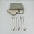 Mid-Century Modern Silverplate Leaf Design Cocktail Stirrer Straws Sipper Spoons Denmark - Set of 6 For Sale - Image 12 of 16