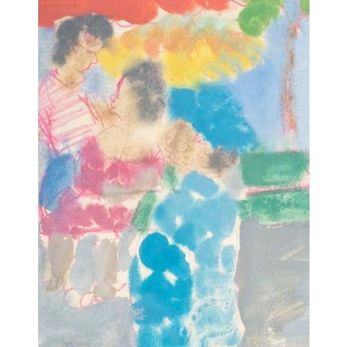 Jochen Michaelis, At the Edgar Quinet Market, Watercolor on Paper For Sale - Image 5 of 7