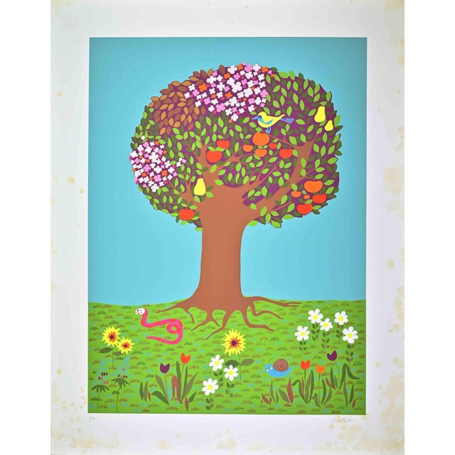 Marta Fabbri, Tree, Artist Proof, 1990s, Lithograph For Sale - Image 3 of 3
