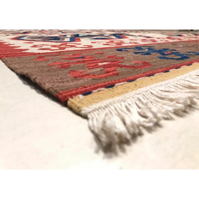 Ghashghai Kilim Rug, 1960s For Sale - Image 6 of 10