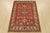 Farmhouse Kazak Rug 4′ X 5’4” Red Wool Tribal Hand-Knotted Oriental Carpet For Sale - Image 3 of 12