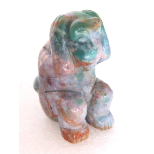 This is another one of a collection of precious and semiprecious stone carvings we purchased from a retired professor of...