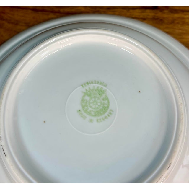 Peach Antique Celebrante (Germany) Handled Luster Bowl For Sale - Image 8 of 8