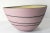 Late 20th Century Mid-Century Modern Art Pottery Matte Pink Black Swirl Bowl, Signed For Sale - Image 5 of 11