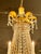 19th Century 19th Century Italian Empire Gilt Tole and Crystal Chandelier For Sale - Image 5 of 8