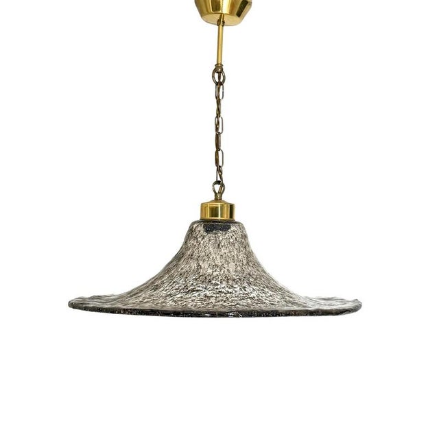 Glass Vintage Glass Pendant Lamp, 1970s For Sale - Image 7 of 7