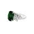 3.45 Carat Tsavorite Diamond Platinum Ring For Sale - Image 4 of 4