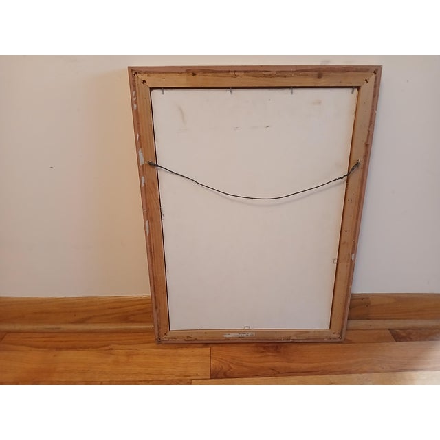 The piece is rendered in muted sepia browns, warm ochres, and soft grays, executed in expressive ink and diluted oil on...