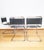 Mid-Century Modern Bauhaus Steel and Leather Chairs, 1970s, Set of 4 For Sale - Image 3 of 6
