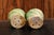French 19th Century Green and Yellow Glazed Pottery Hanging Planters - A Pair For Sale - Image 10 of 13