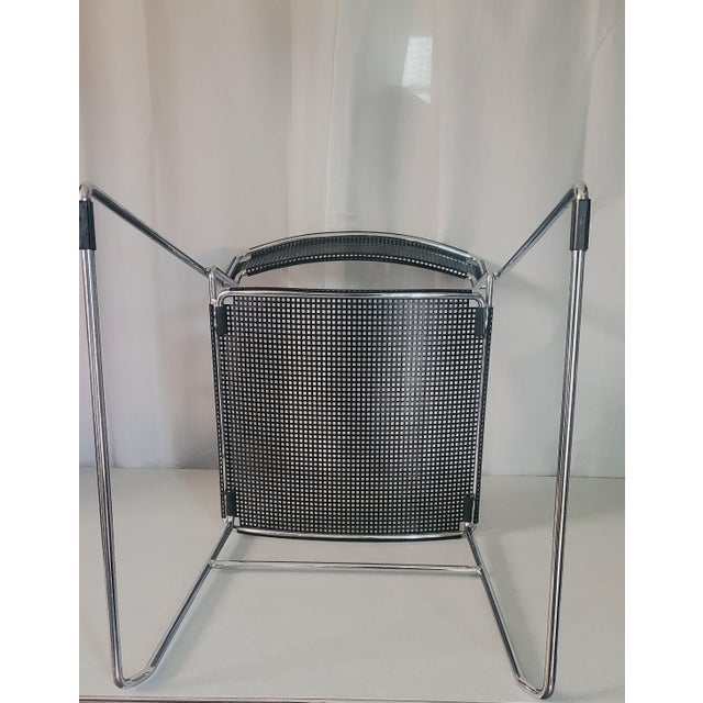 Attributed Arrben Italy "Sultana" Metal Mesh Dining Chair/ C. 1980 For Sale In Rochester - Image 6 of 8