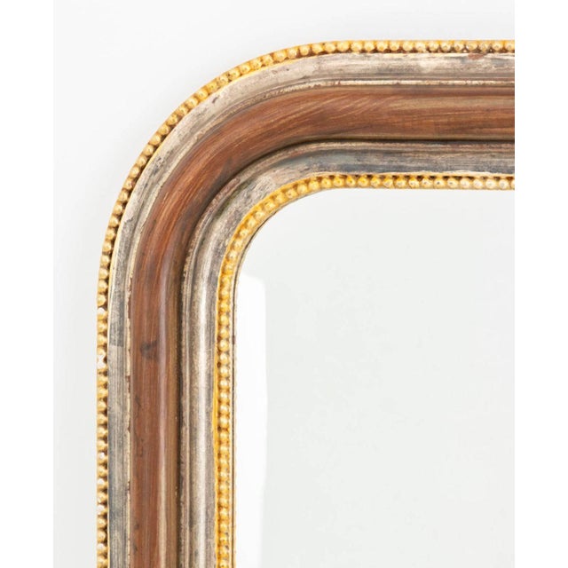 Early 21st Century LaBarge Silvered & Giltwood Beveled Mirror For Sale - Image 5 of 8