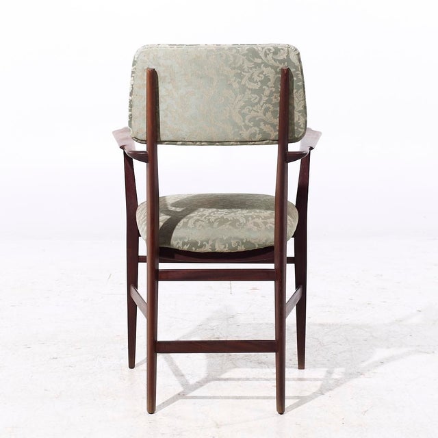 Brown Vittorio Dassi Mid Century Italian Teak Dining Chairs - Set of 4 For Sale - Image 8 of 10