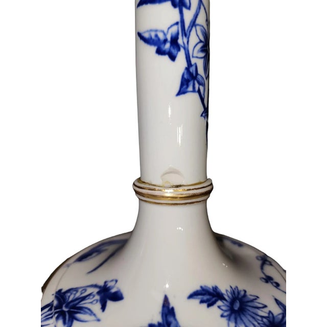 Royal Worcester Pair 1880 Royal Worcester Candlesticks For Sale - Image 4 of 7