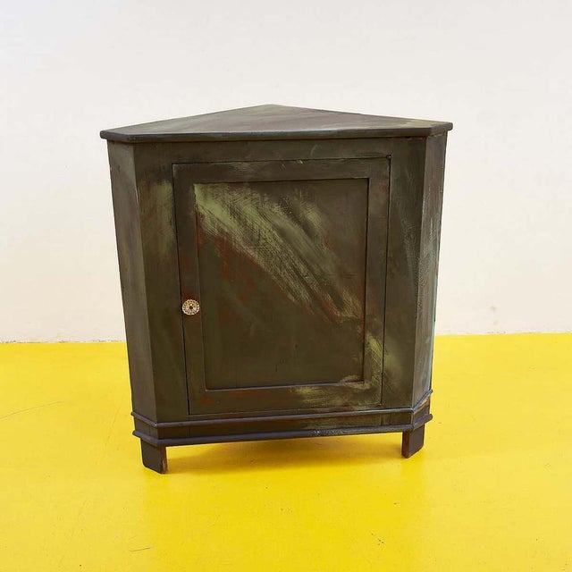 Vintage Wooden Corner Sideboard For Sale - Image 10 of 10