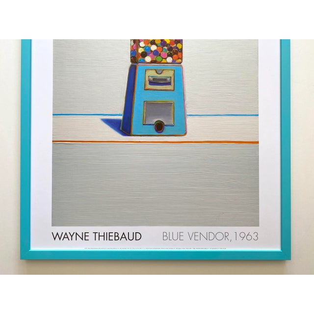 Mid-Century Modern Wayne Thiebaud Offset Lithograph Print Framed Pop Art Poster " Blue Vendor " 1963 For Sale - Image 3 of 13