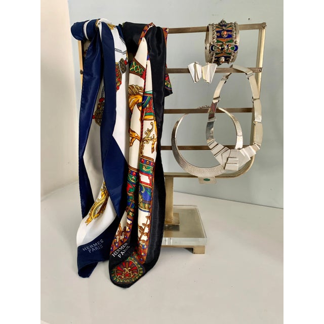 Mid 20th Century Charles Hollis Jones Brass Jewelry or Scarf Holder For Sale - Image 5 of 13